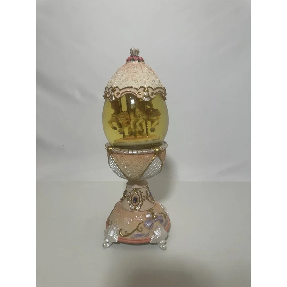 collectible carousel egg musical waterglobe san francisco music company